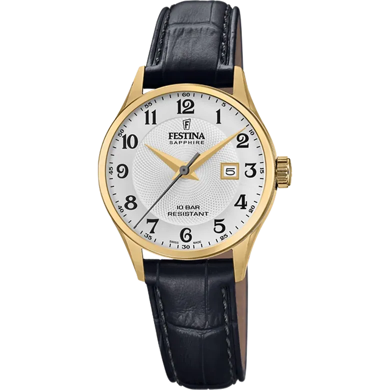 Festina Swiss Made Leather Analog Mens Watch I Model F20011/5 Quartz Movement