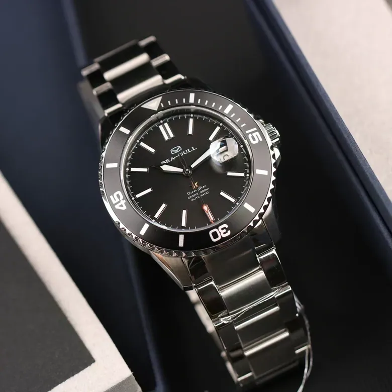 Seagull Ocean Star Automatic Men's Diving Swimming Watch Blue Dial 816.523