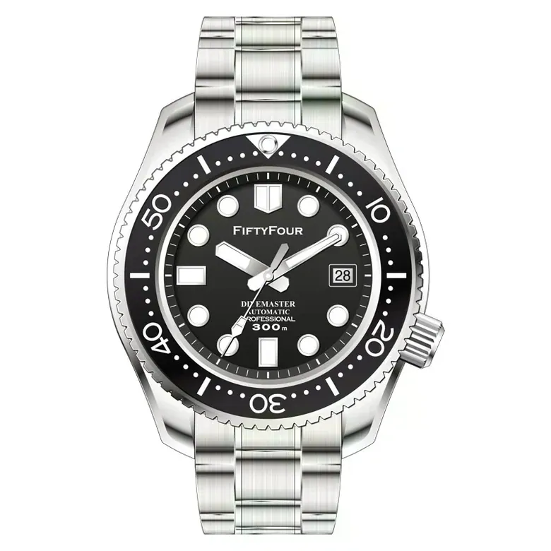 Black Divemaster Automatic MM300 Marinemaster Homage 44mm