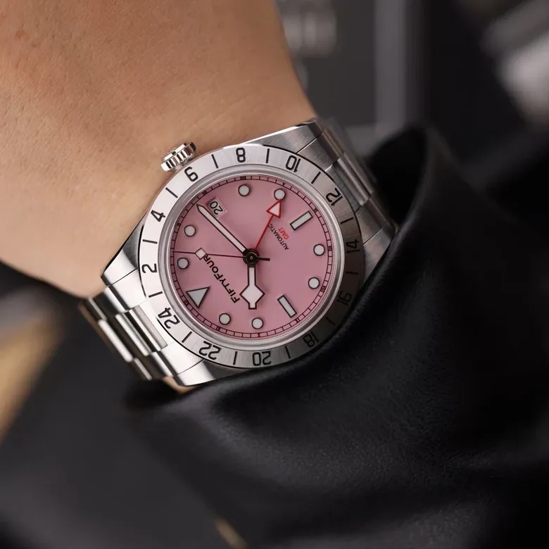 FF006  Vintage Rolex GMT homage pink dial