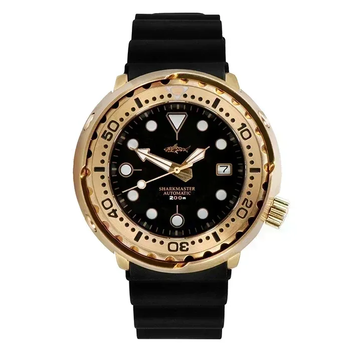 47mm Steel Tuna PVD Gold 22mm silicon NH35A movt
