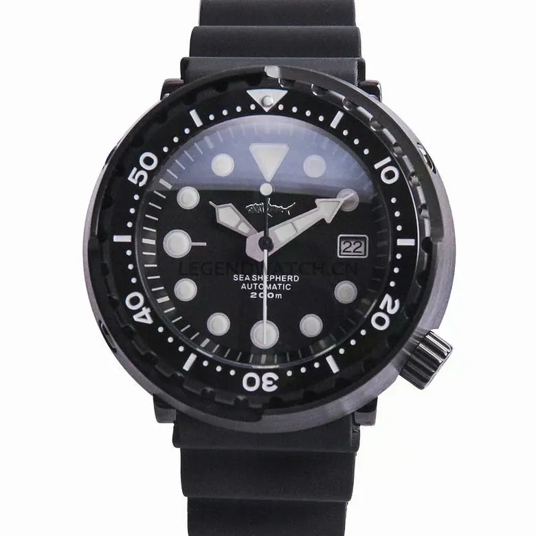 BLACK SEIKO SBBN017 Modified NH35A mechncial man diver watches
