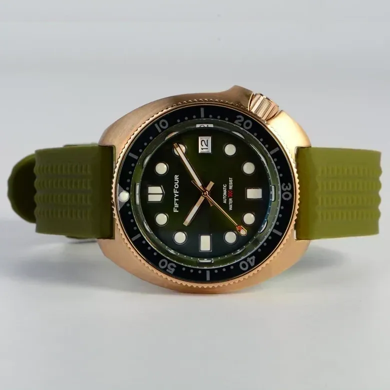 Bronze 6105 green submarine NH35A mechnical movt
