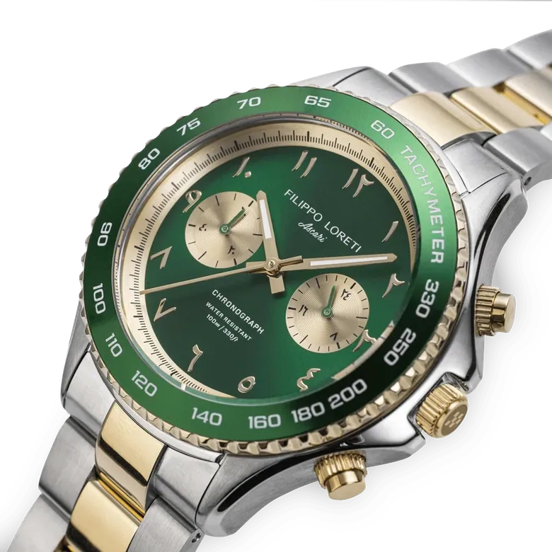 BOGO: Ascari Arabic Dial Two Tone Gold