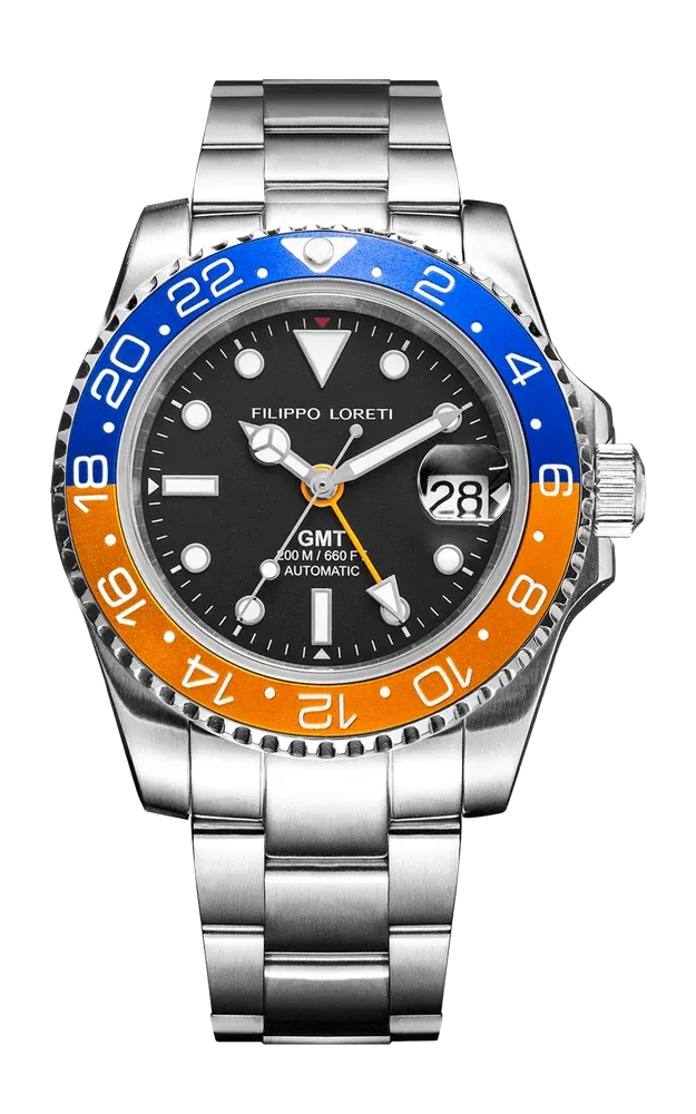 BOGO: Aquadiver GMT Automatic Orange & Blue