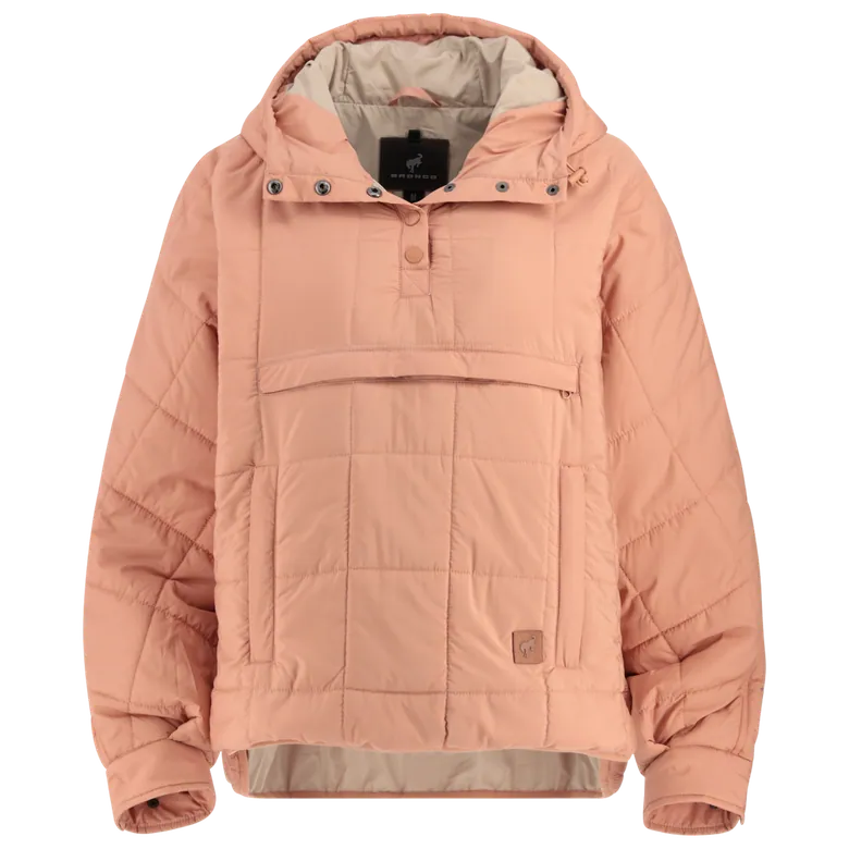 Ford Bronco Womens Pink Quilted Puffer Jacket - Ford Merchandise