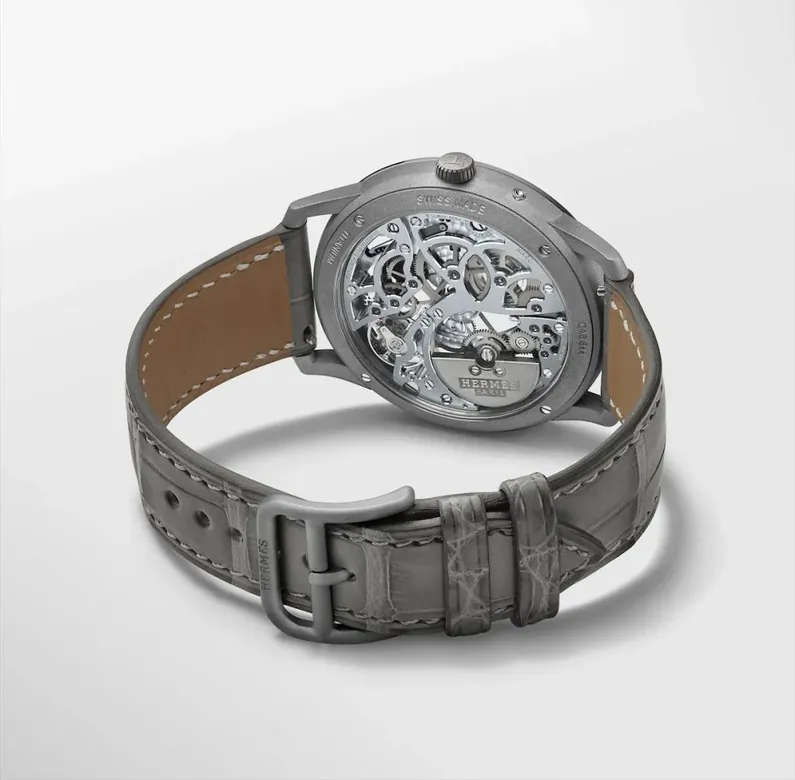 Introducing: Hermès Slim d'Hermès Squelette Lune in Platinum and Titanium