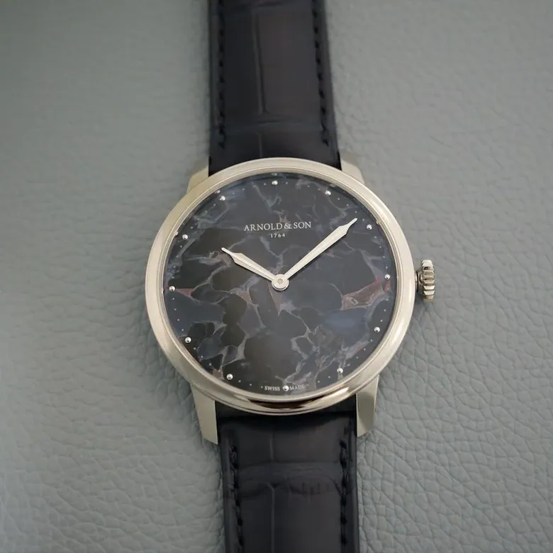 Introducing: Arnold & Son HM Pietersite Steel—The Most Unique Stone Dial We've Ever Seen (Live Photos)