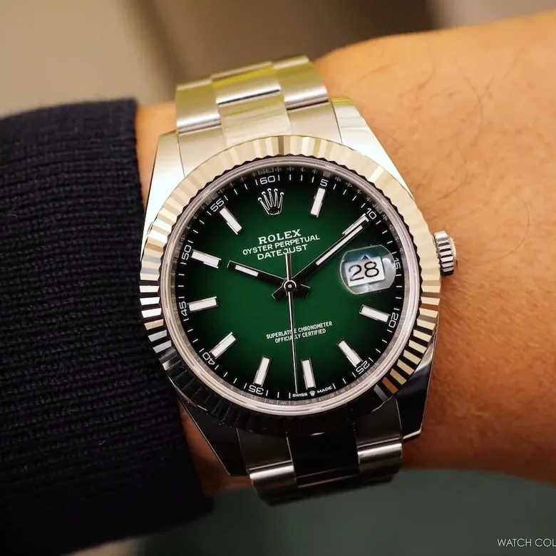 Introducing: Rolex Datejust 41 White Rolesor Green Lacquer Ombré Dial