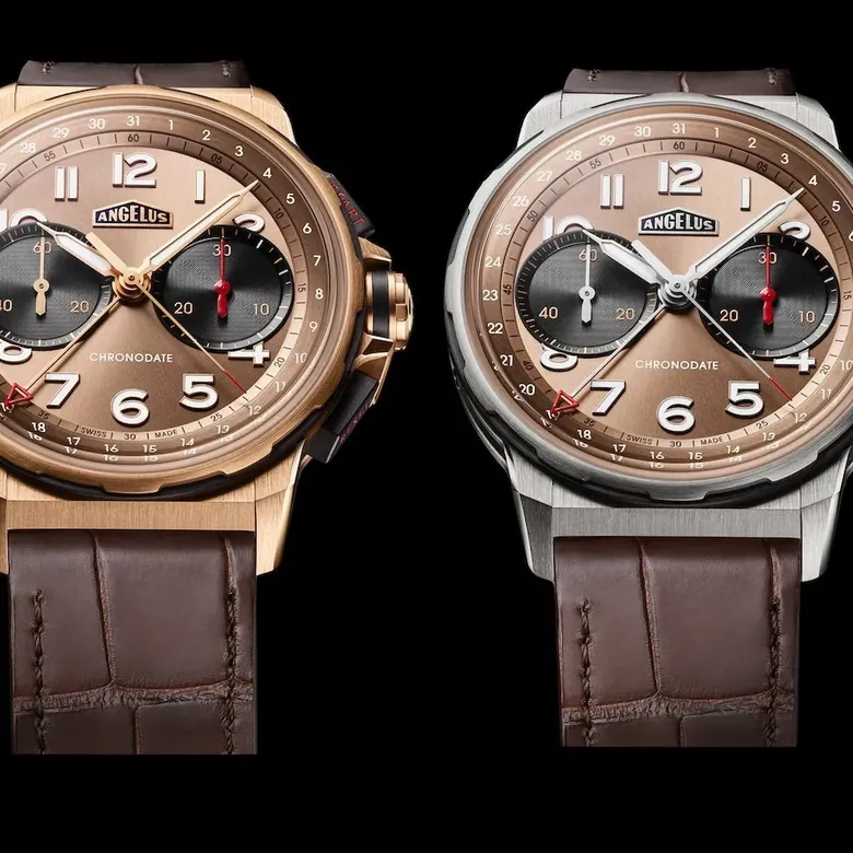 Introducing: Angelus Chronodate Gold & Titanium 'Moka' Editions