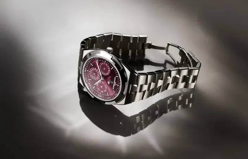 Introducing: Vacheron Constantin Overseas Perpetual Calendar Ultra-Thin Gold-Toned and Burgundy Lacquer Dials