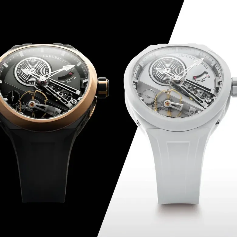 Introducing: Greubel Forsey Balancier Convexe S² in White Ceramic and Black Ceramic with 5N Red