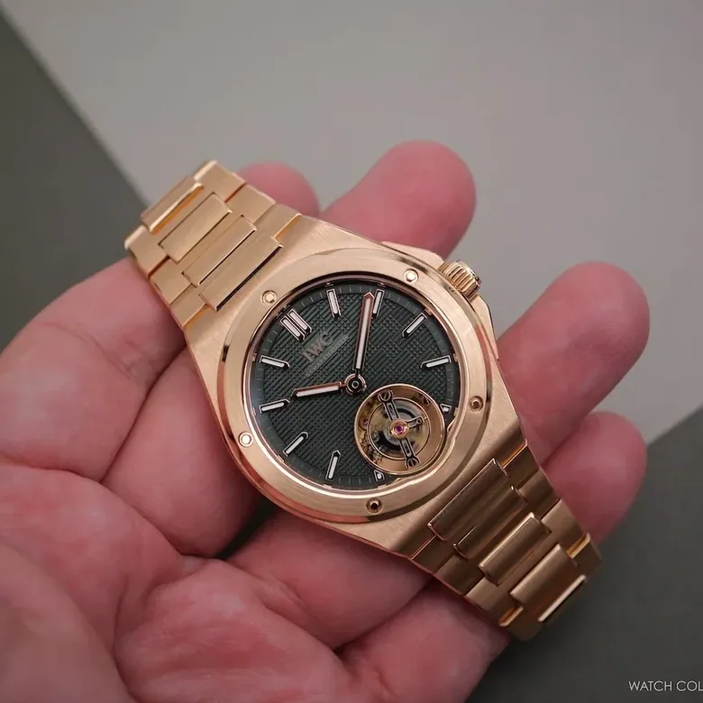 Introducing: IWC Ingenieur Tourbillon 41 Gold—A Stunning Olive Green Statement Piece (Live Photos)