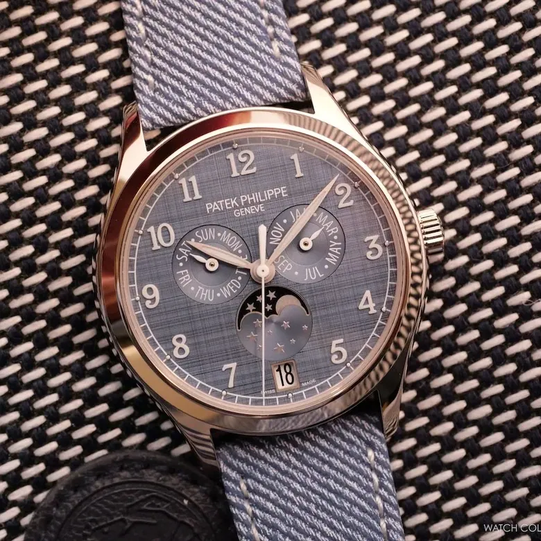 Introducing: Patek Philippe Annual Calendar with Moon Phases 'Shantung Texture Dial'