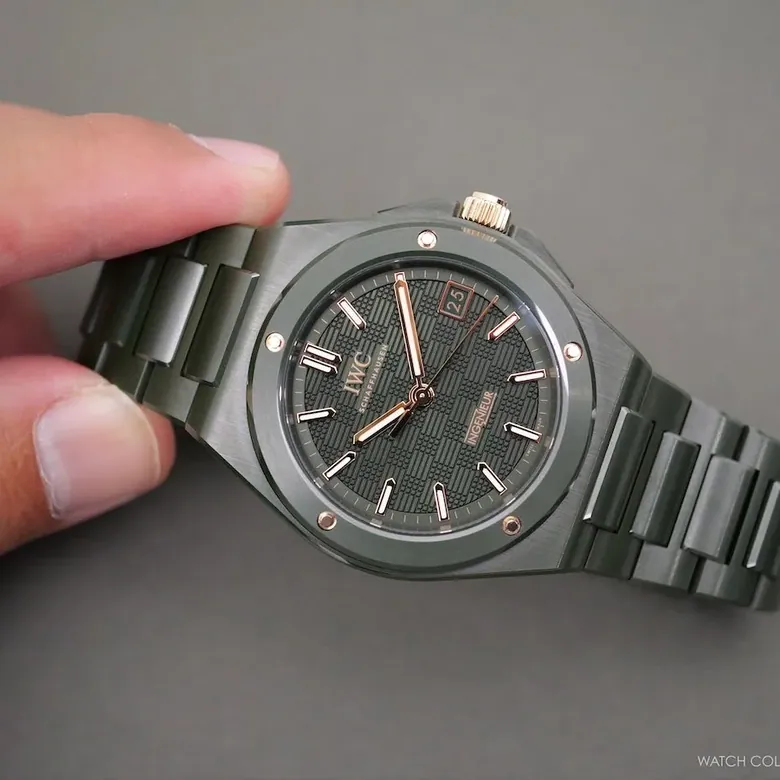 Introducing: IWC Ingenieur Automatic 42 in Dark Olive Green Ceramic (Live Photos)