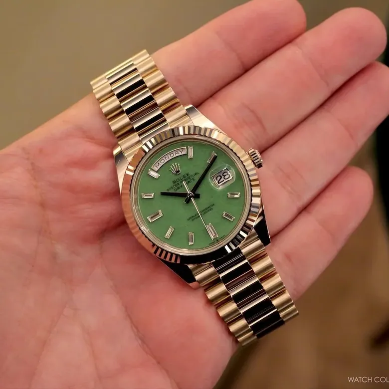 Introducing: Rolex Day-Date 40 in Jubilee Gold with Green Aventurine Dial—Reference 228235JG
