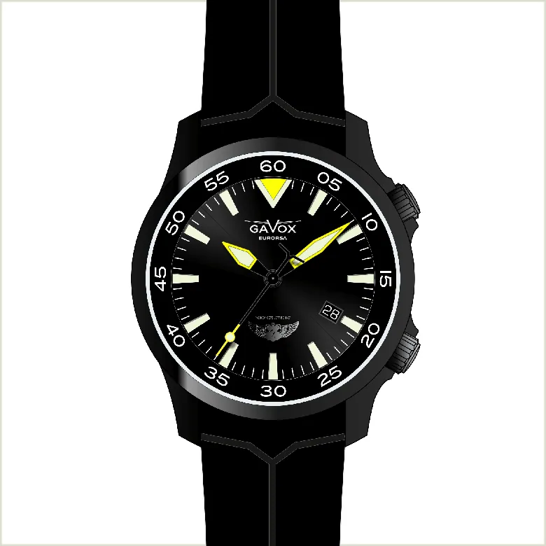 Gavox AviDiver EURORSA (super confortable moulded silicone strap)