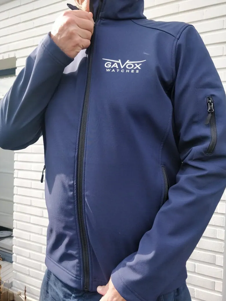 Gavox Fleece Jacket blue with Simple logo