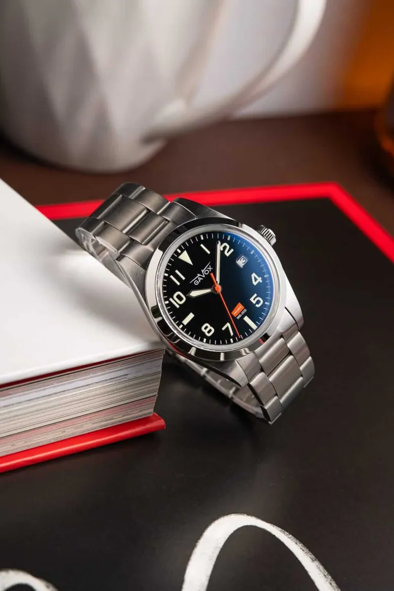 Gavox Cityliner black dial  – Stainless Steel Version (36mm)