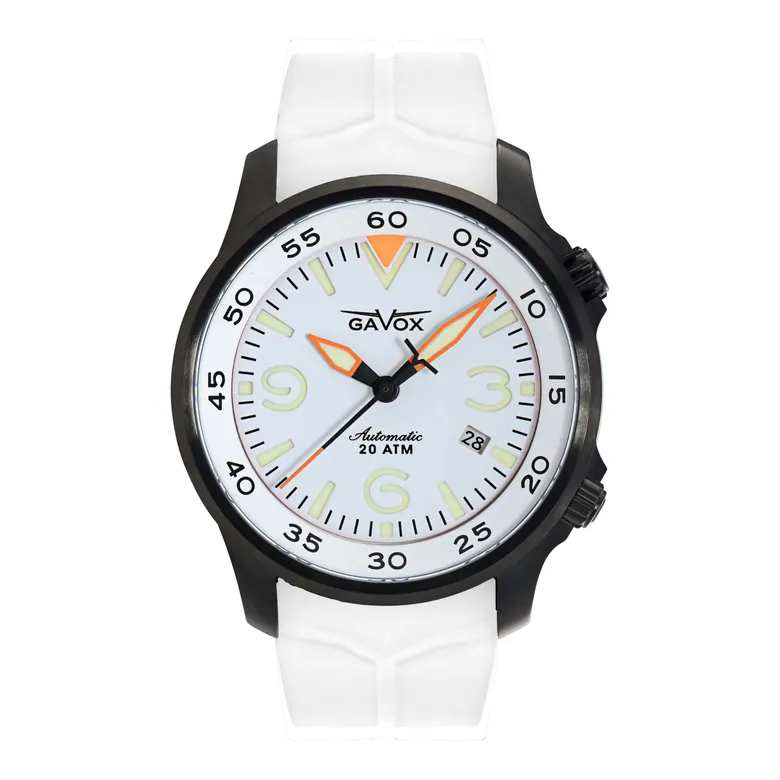 Gavox AviDiver (Winter White PVD) (white strap)