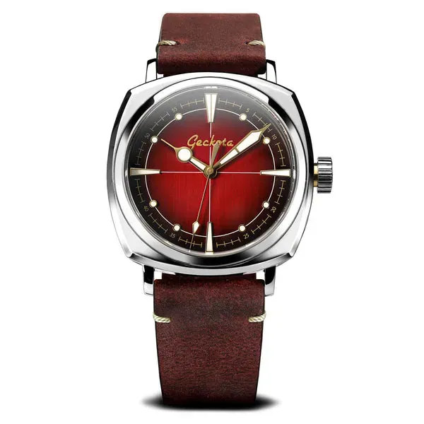Pioneer Automatic Watch Brushed Red Dial