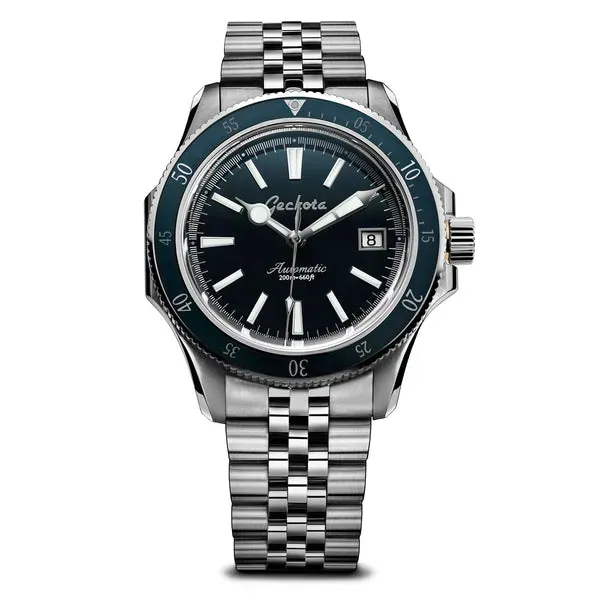 Sea-Hunter Dive Watch With Blue Bezel