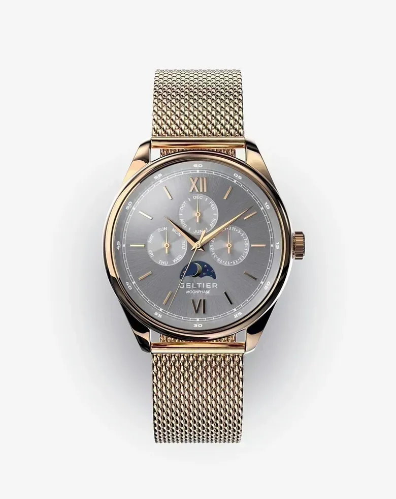 CRESCENT - Cool Gray Gold Steel