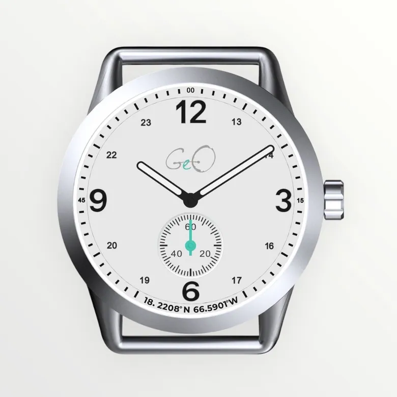 Geo Campo Día Full-Lumed Watch - 39mm - Silver
