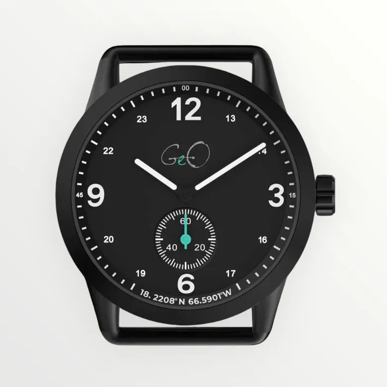 Geo Campo Apagon Lumed Watch - 39mm - Black