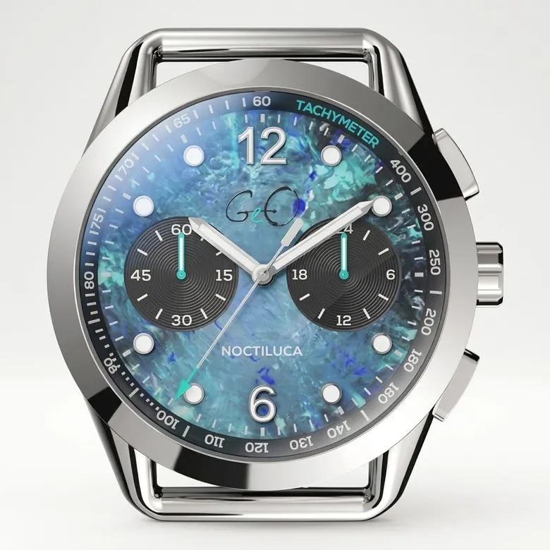 Geo Noctiluca Chronograph Limited Edition - Blue Dial