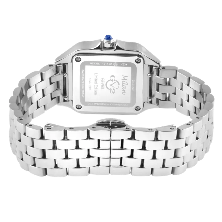 GV2 Milan Diamond Swiss Quartz Stone dial Edition - Rose Quartz