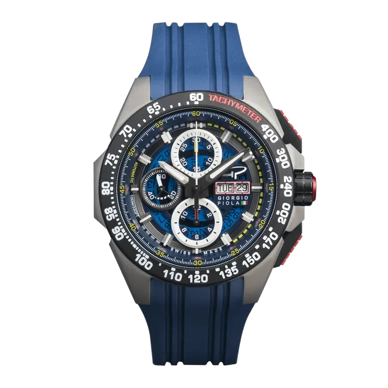 G5 Delta - Blue Automatic Titanium Swiss Sport Chrono Watch