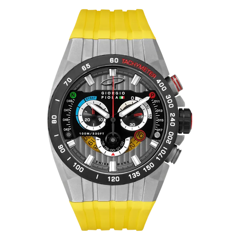 Speedtrap - Yellow Swiss Sport Chrono Watch