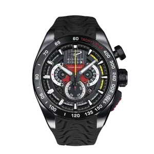 SHIFT Black Chrono Sport Watch Titanium Case Sapphire Glass and Swiss Movement