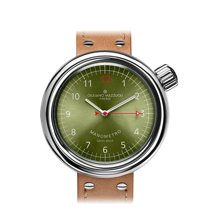 Manometro Soleil Moss Green by Giuliano Mazzuoli Watches