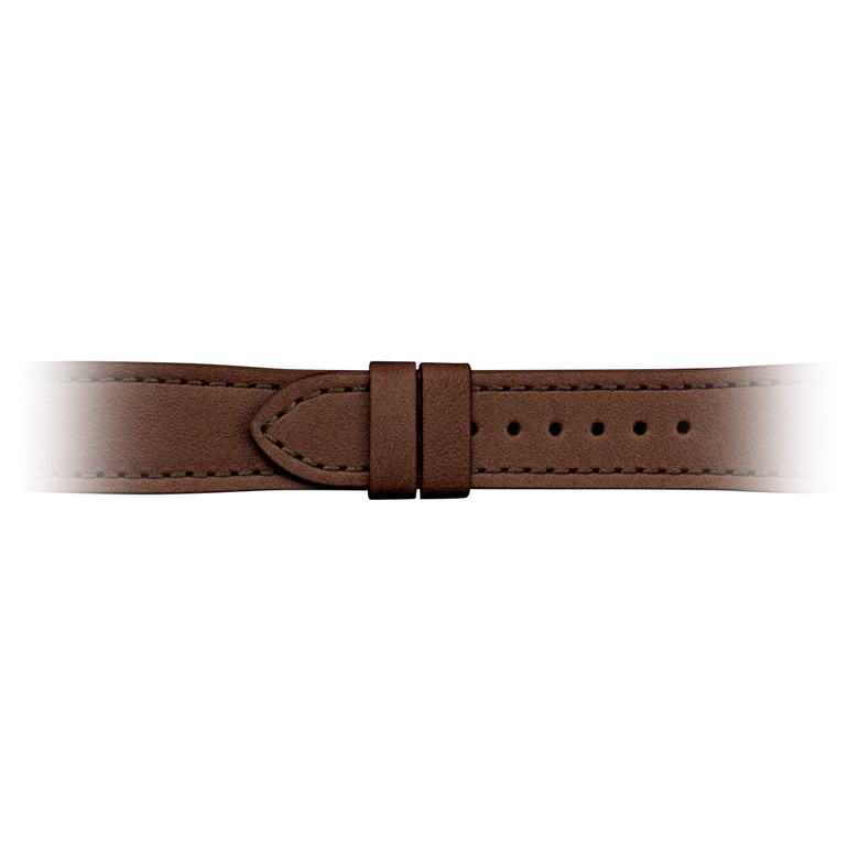 Dark brown leather strap by Giuliano Mazzuoli Watches