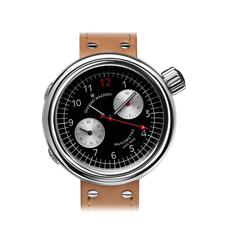 Manometro Chronograph Black by Giuliano Mazzuoli Watches