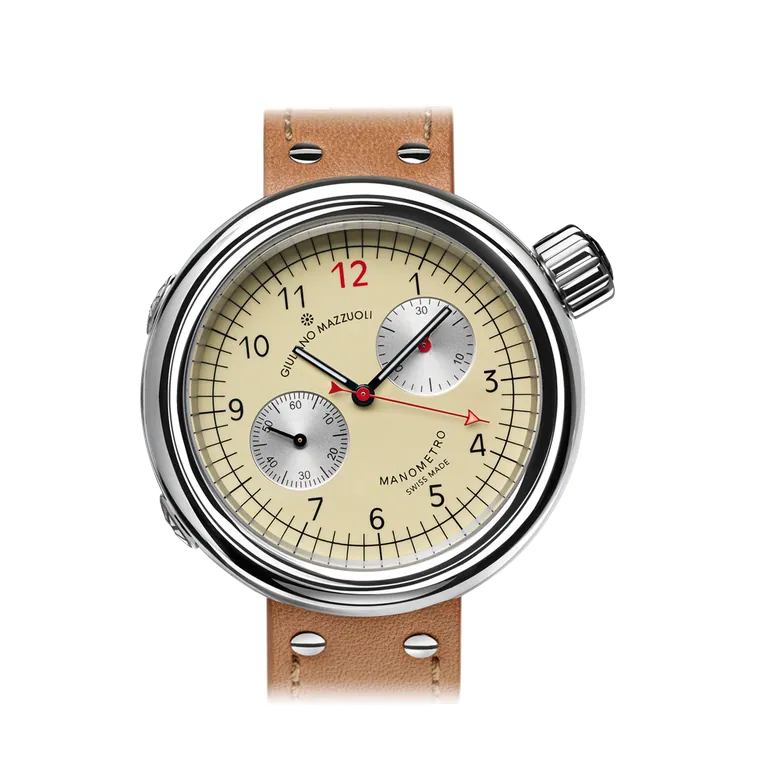 Manometro Chronograph Ivory by Giuliano Mazzuoli Watches