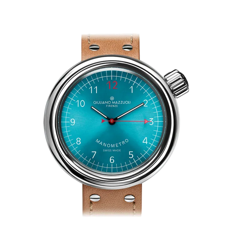Manometro Soleil Aquamarine by Giuliano Mazzuoli Watches