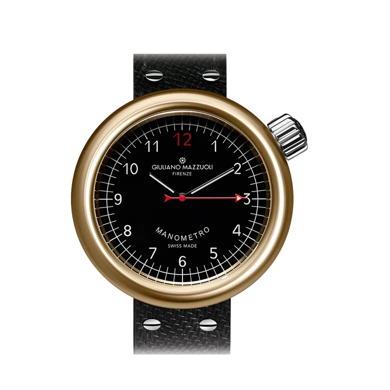 Manometro Bronze Black by Giuliano Mazzuoli Watches