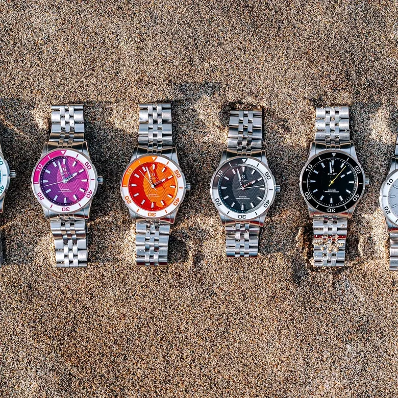 All 6 Colourways of the Coastal Watch by Golby