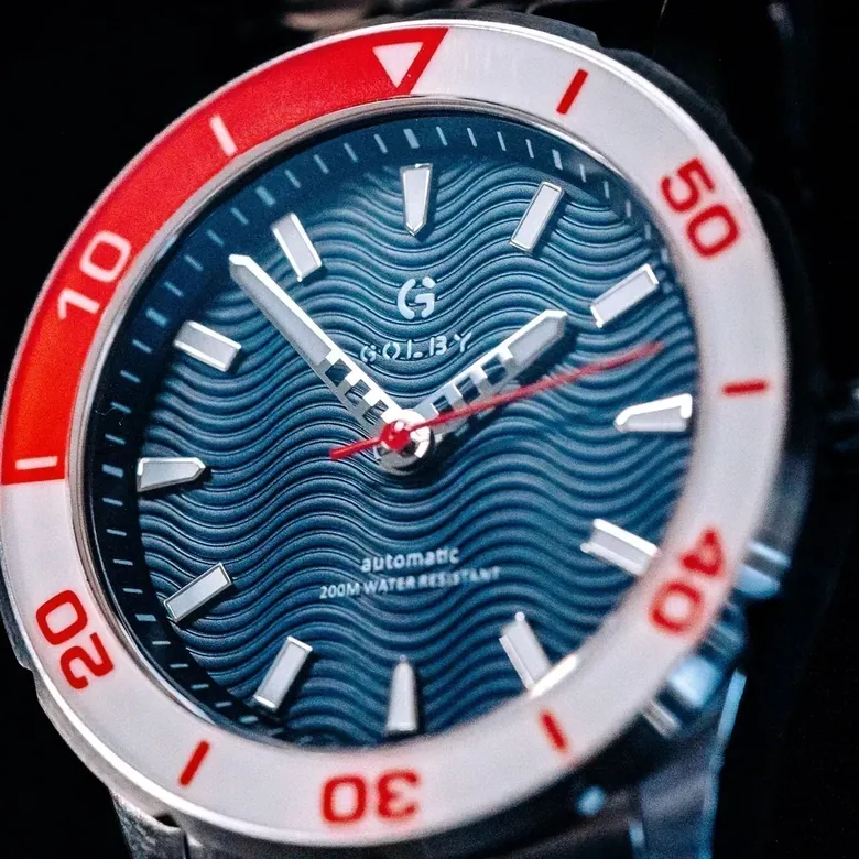 The Red / White / Blue British Watchmakers Special Edition Coastal Watch by Golby