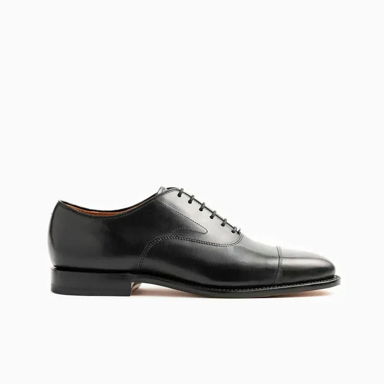 Cap Toe Oxford - Black Calf