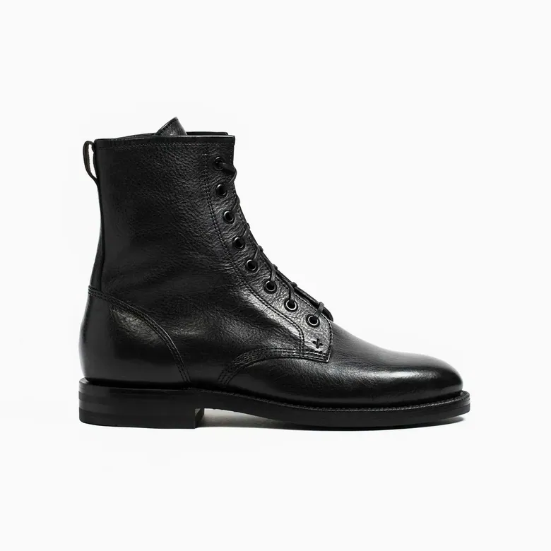 Combat Boot Nero Nappa