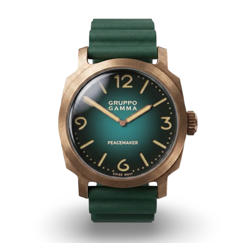 GRUPPO GAMMA PEACEMAKER Bronze - Base, Green Fumé Dial, Swiss Movt
