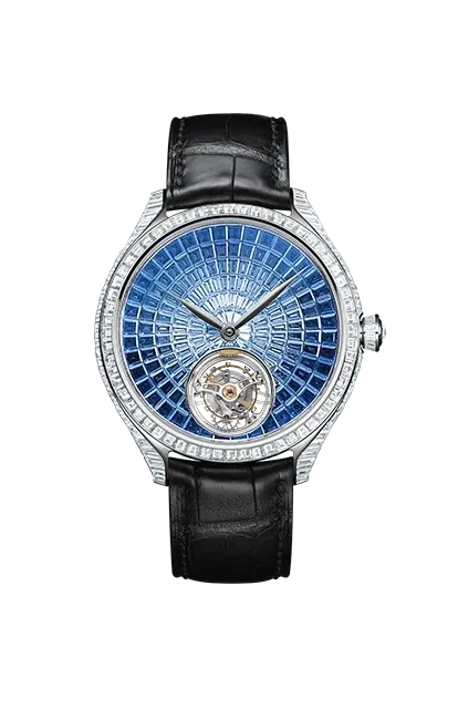 H. Moser & Cie. – Endeavour Tourbillon Concept White Gold with Diamonds and Ruby