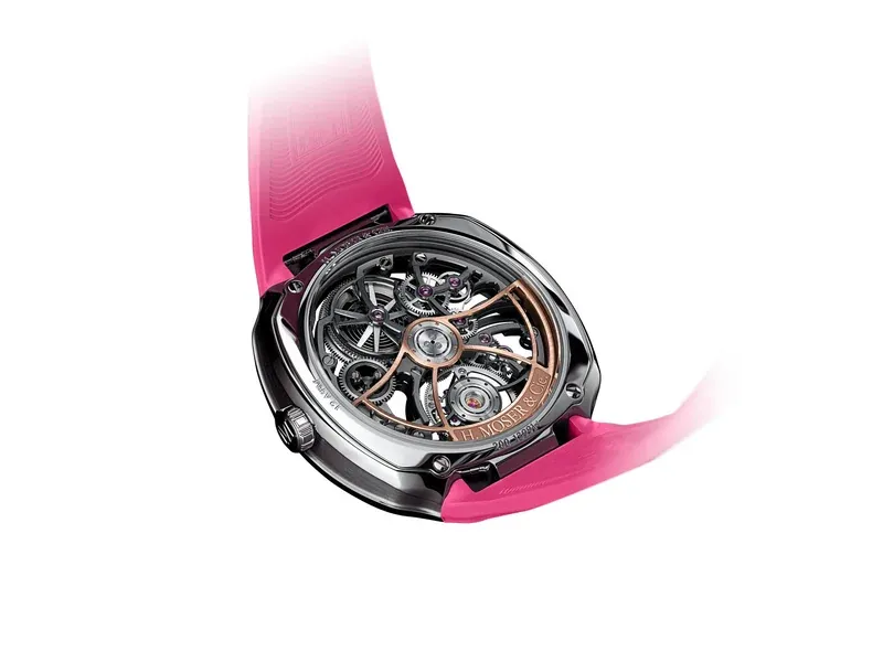 Streamliner Cylindrical Tourbillon Skeleton Alpine Limited Edition Pink Livery