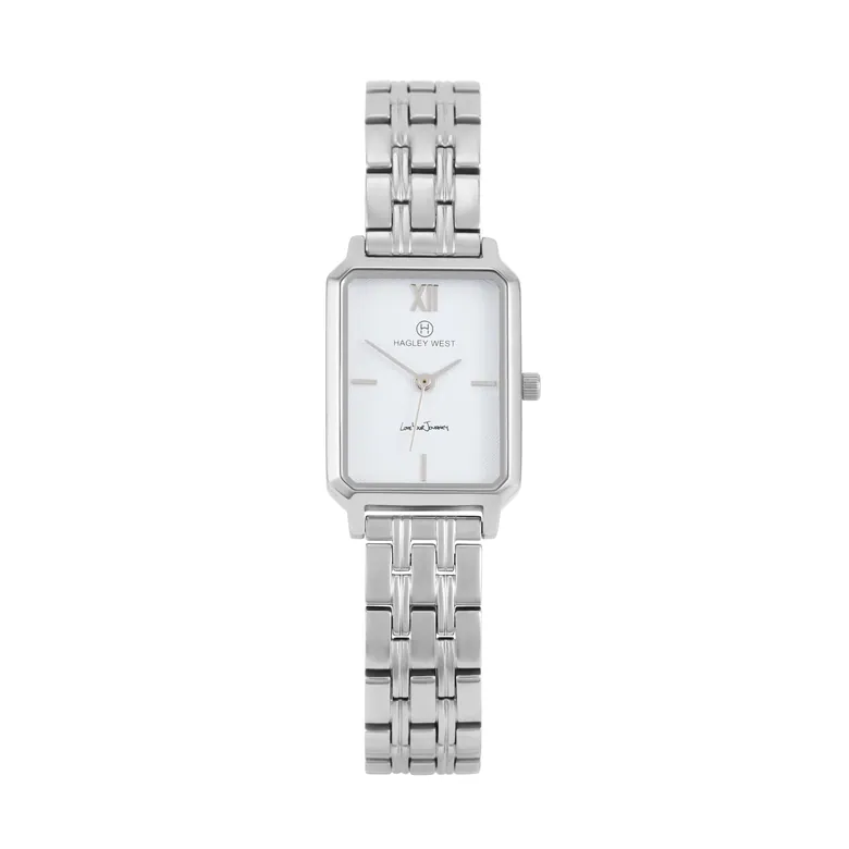 European Paris | Silver Rectangle Watch | Women's Watches