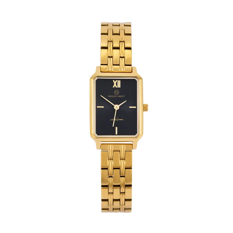 European Dublin | Gold Rectangle Watch | Women's Watches