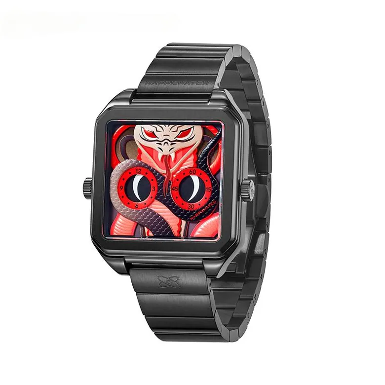 Black Mamba Watch | Venomous Red Dial – HappieWatch